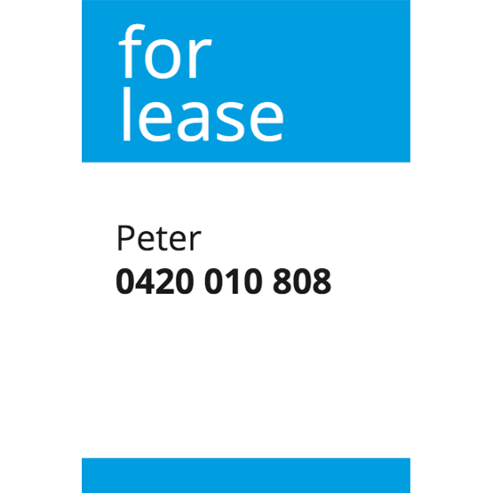 blue portrait for lease digital signage template